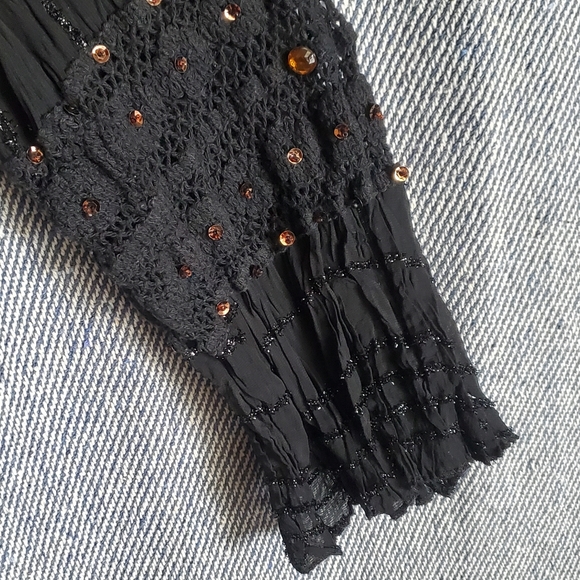 Milano Woman - Textured with Copper Sequins and Beads - Black - Size 22 EUC - Picture 6 of 9